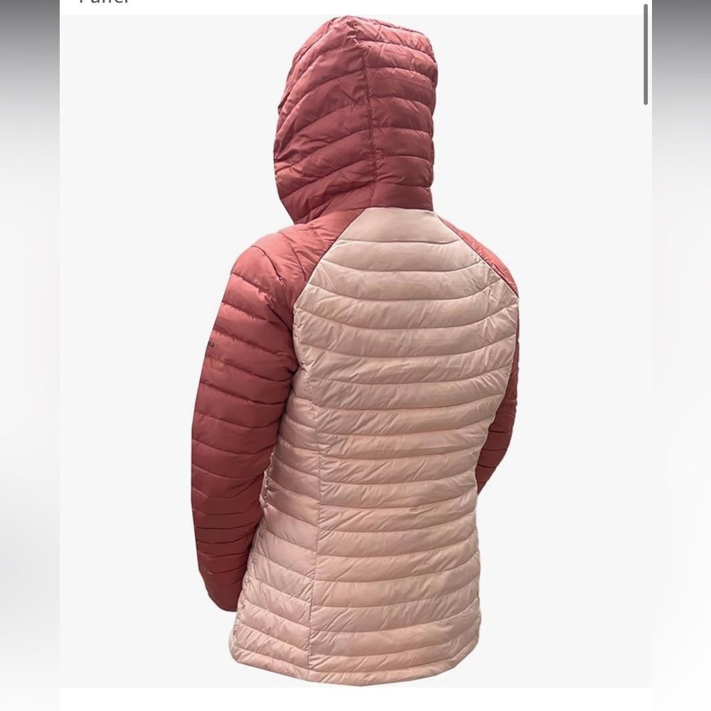 Columbia Women's White Out FS Hooded Jacket Puffer‎ XL Pink/Rust Nwt